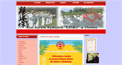 Desktop Screenshot of kyokushinchelm.pl