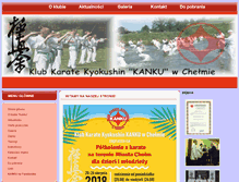 Tablet Screenshot of kyokushinchelm.pl